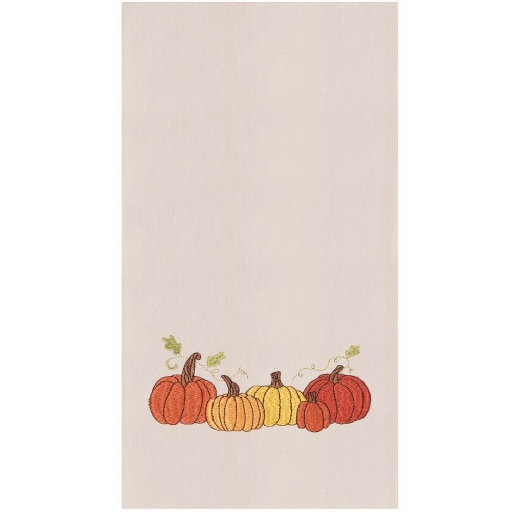 C&F HOME EMBROIDERED PUMPKIN HAND TOWEL